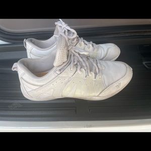 Varsity CHARGE cheer shoes.